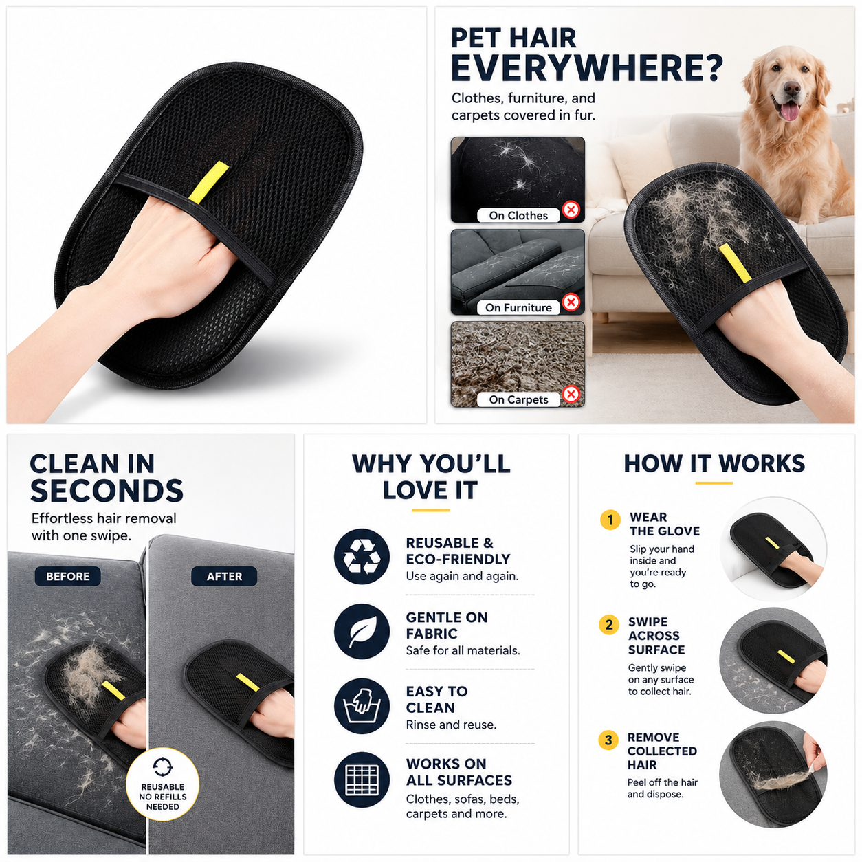 FurEase™ Grooming Glove